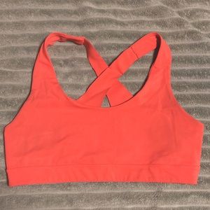 Cross-back sports bra